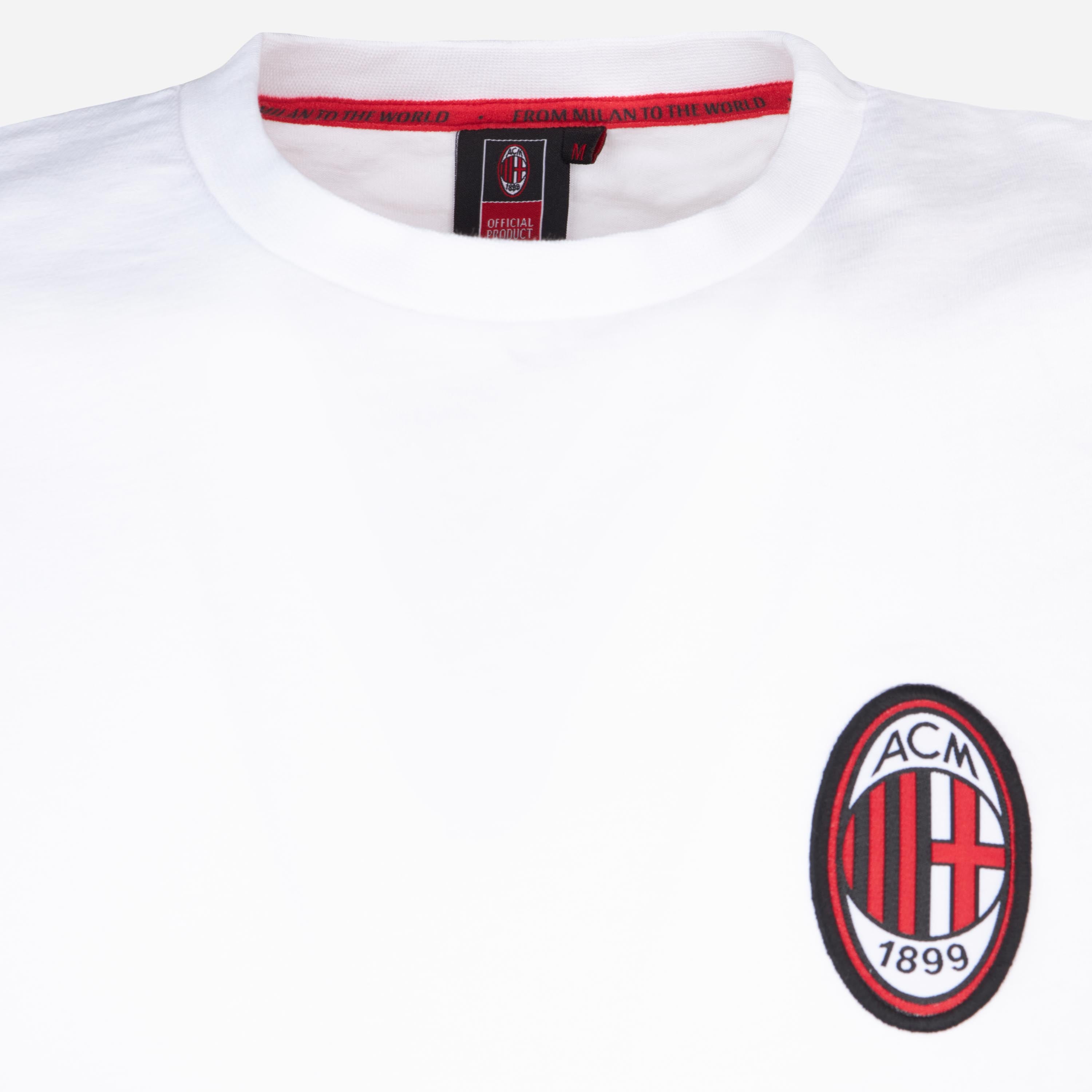 AC MILAN T-SHIRT WITH RED&BLACK DETAILS