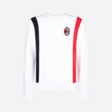 AC MILAN WHITE CREWNECK WITH RED & BLACK DETAILS