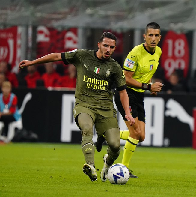 Matchworn Jersey THIRD Bennacer  - AC Milan vs Monza