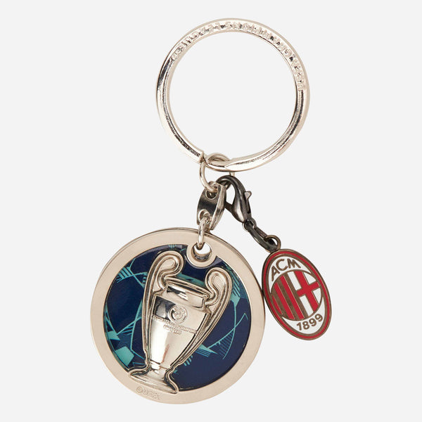 AC MILAN KEYRING WITH 2 CHARMS