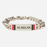 BRACCIALE MILAN IN ACCIAIO 316L CON SMALTO