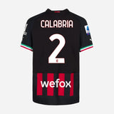 Matchworn Jersey HOME Calabria  - Sampdoria vs AC Milan