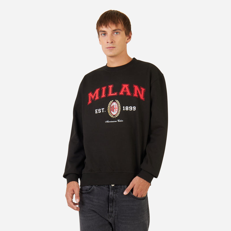 AC MILAN COLLEGE COLLECTION CREW NECK HOODIE | AC Milan Store