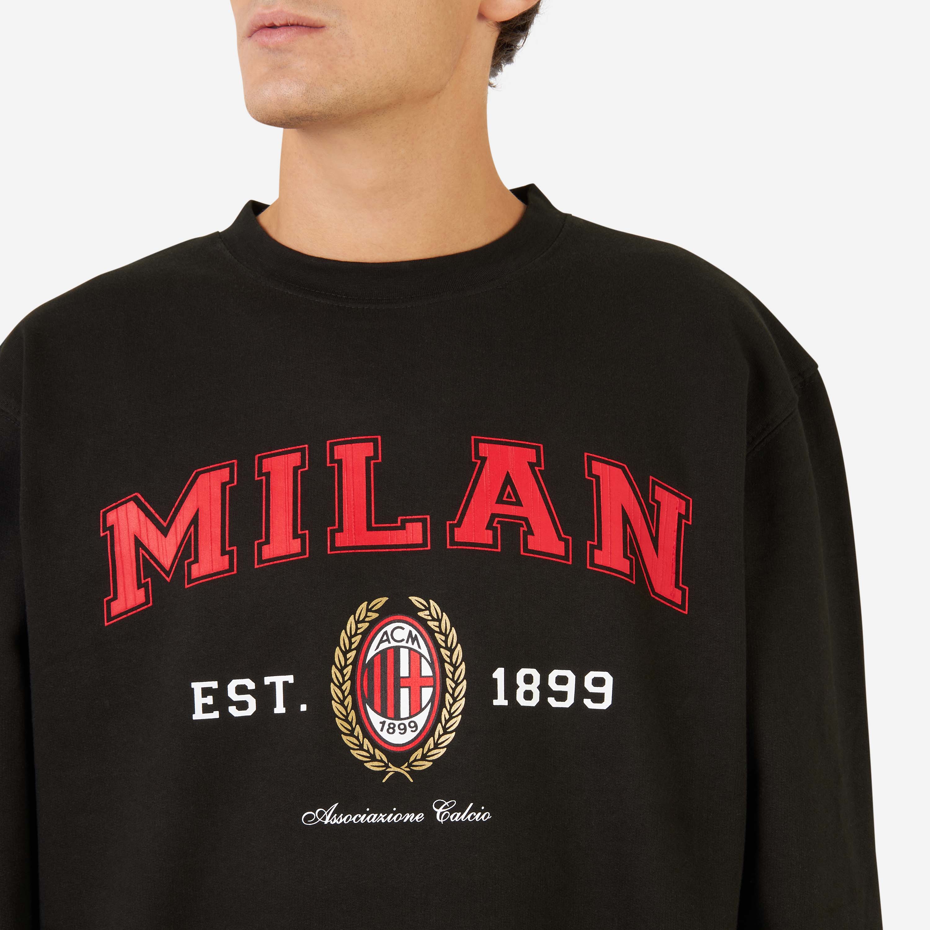 AC MILAN COLLEGE COLLECTION CREW NECK HOODIE | AC Milan Store