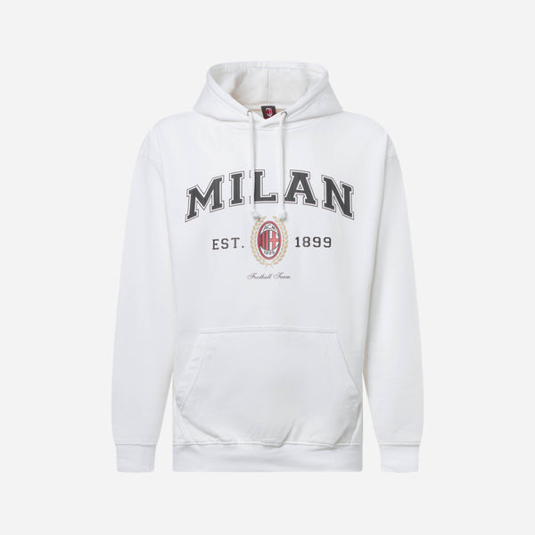 AC MILAN WHITE HOODIE COLLEGE COLLECTION