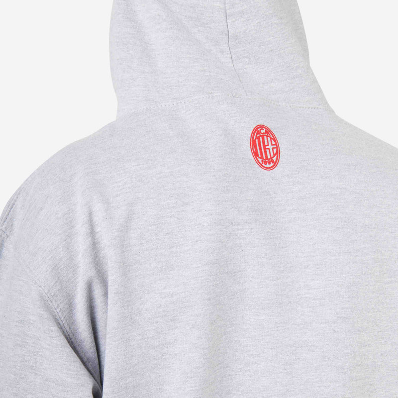 AC MILAN GREY HOODIE COLLEGE COLLECTION