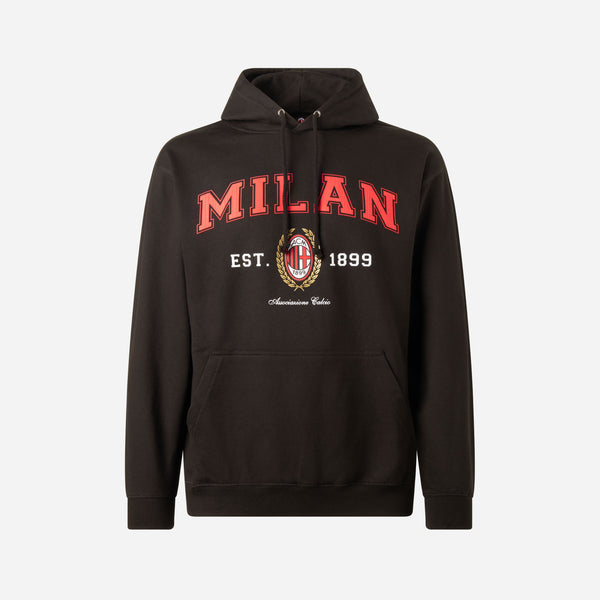 AC MILAN BLACK HOODIE COLLEGE COLLECTION