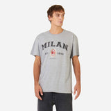 T-SHIRT MILAN GRIGIA COLLEGE COLLECTION