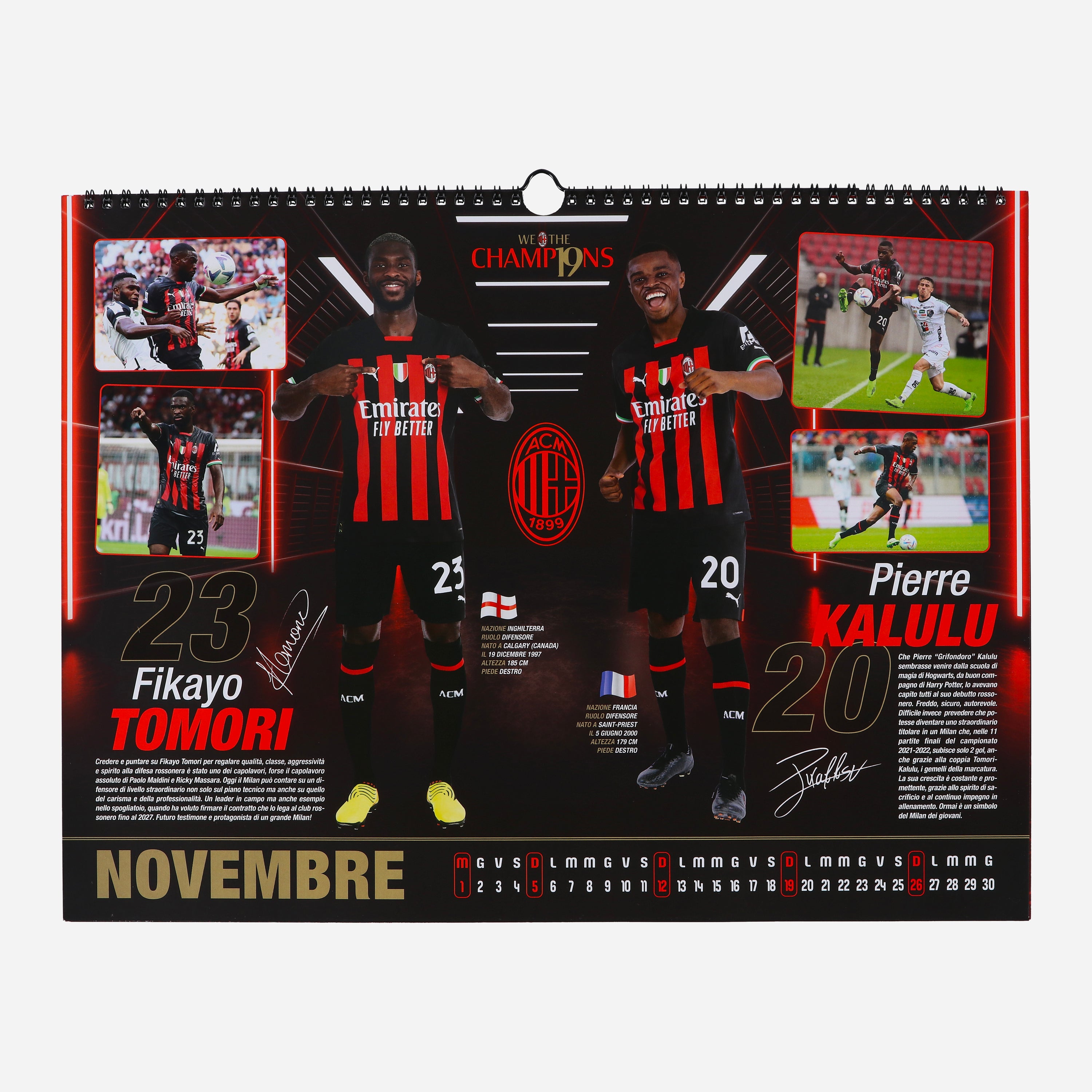 AC MILAN CALENDAR 2023 AC Milan Store