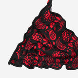 MC2 SAINT X AC MILAN BARTH GIRLS’ BIKINI WITH RED&BLACK PATTERN