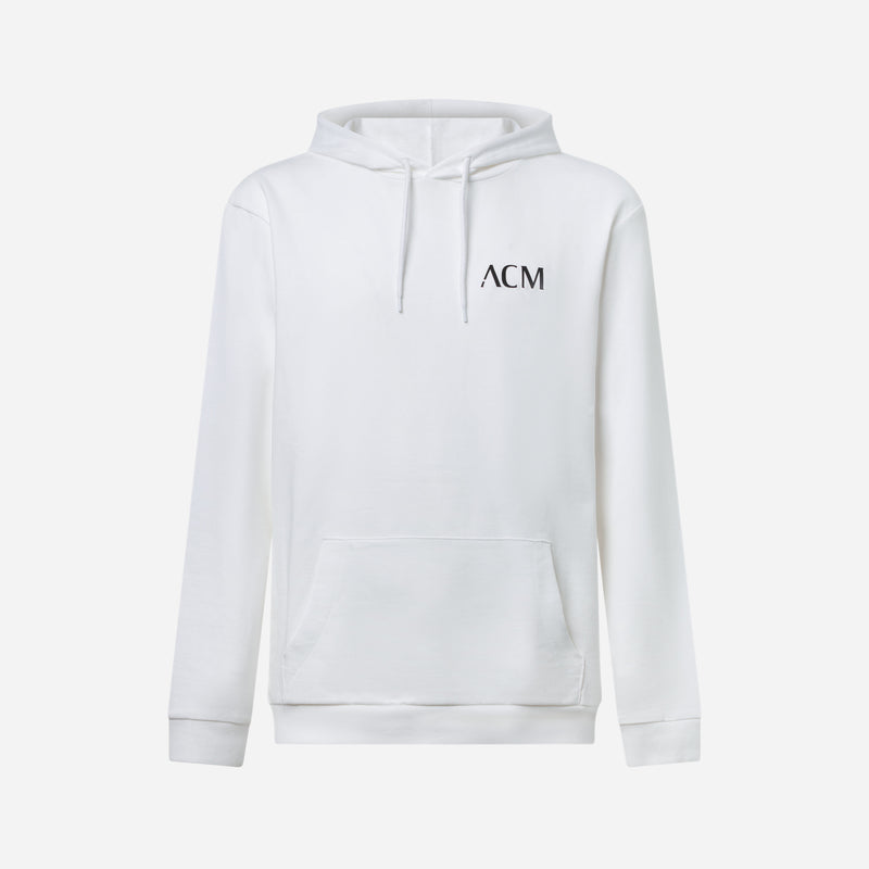 FROM MILAN TO THE WORLD WHITE HOODIE