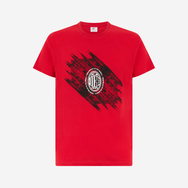 FROM MILAN TO THE WORLD T-SHIRT ROSSA