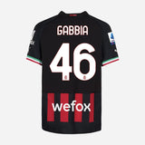 Matchworn Jersey HOME Gabbia  - AC Milan vs Spezia