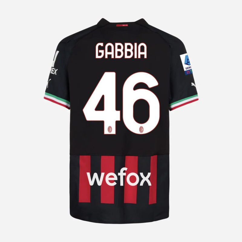Matchworn Jersey HOME Gabbia  - AC Milan vs Spezia