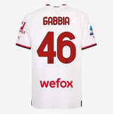 Matchworn Jersey AWAY Gabbia  - Verona vs AC Milan
