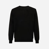 AC MILAN Gold Essential V-Neck Sweater in mixed cachemire