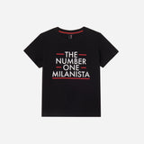 AC MILAN KIDS BLACK TSHIRT MILANISTA COLLECTION