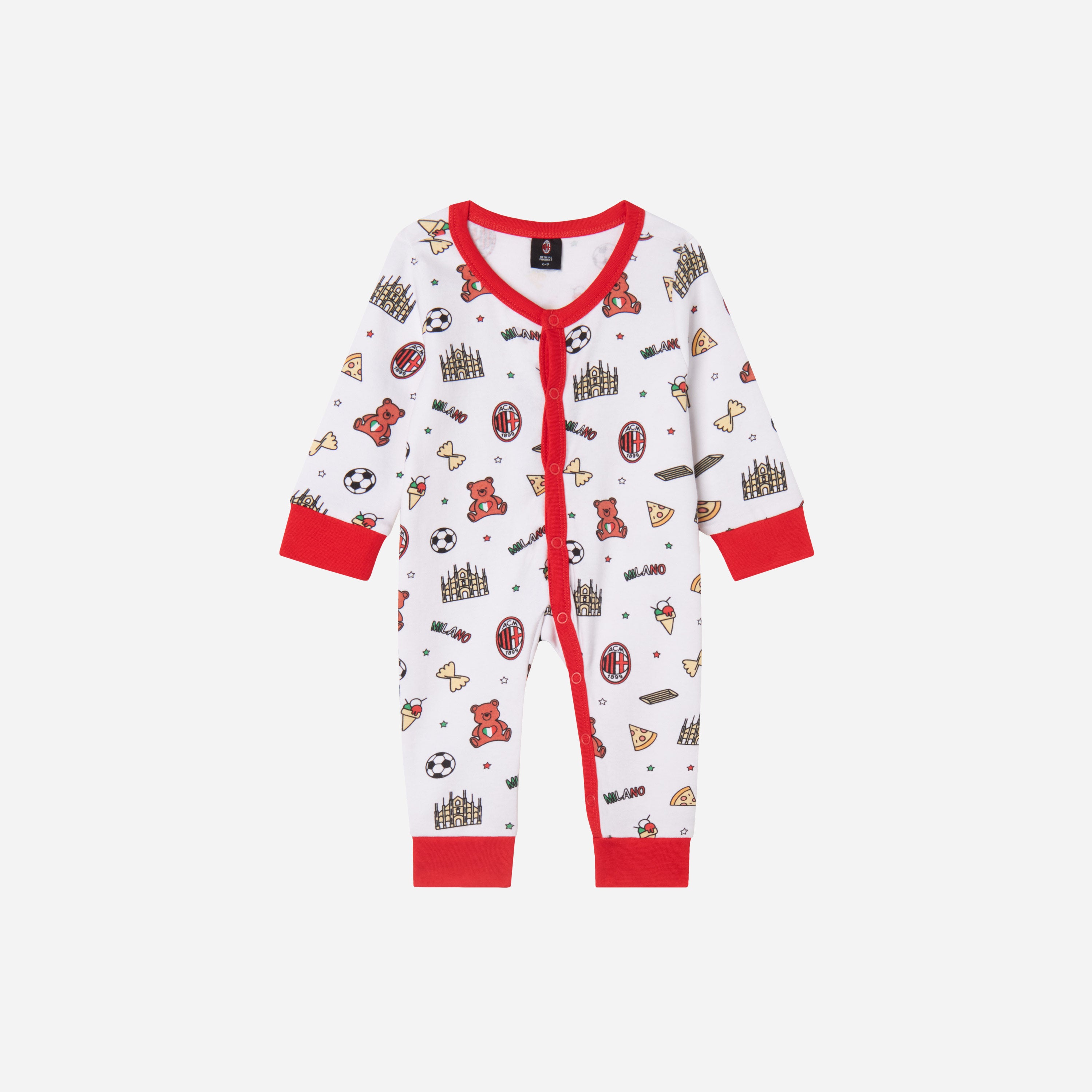 AC MILAN NEWBORN PYJAMA TEDDY COLLECTION