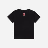 AC MILAN KIDS BLACK TSHIRT TEDDY COLLECTION