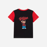 AC MILAN KIDS BLACK&RED TSHIRT TEDDY COLLECTION