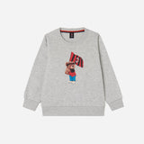 AC MILAN KIDS GREY SWEATSHIRT TEDDY COLLECTION