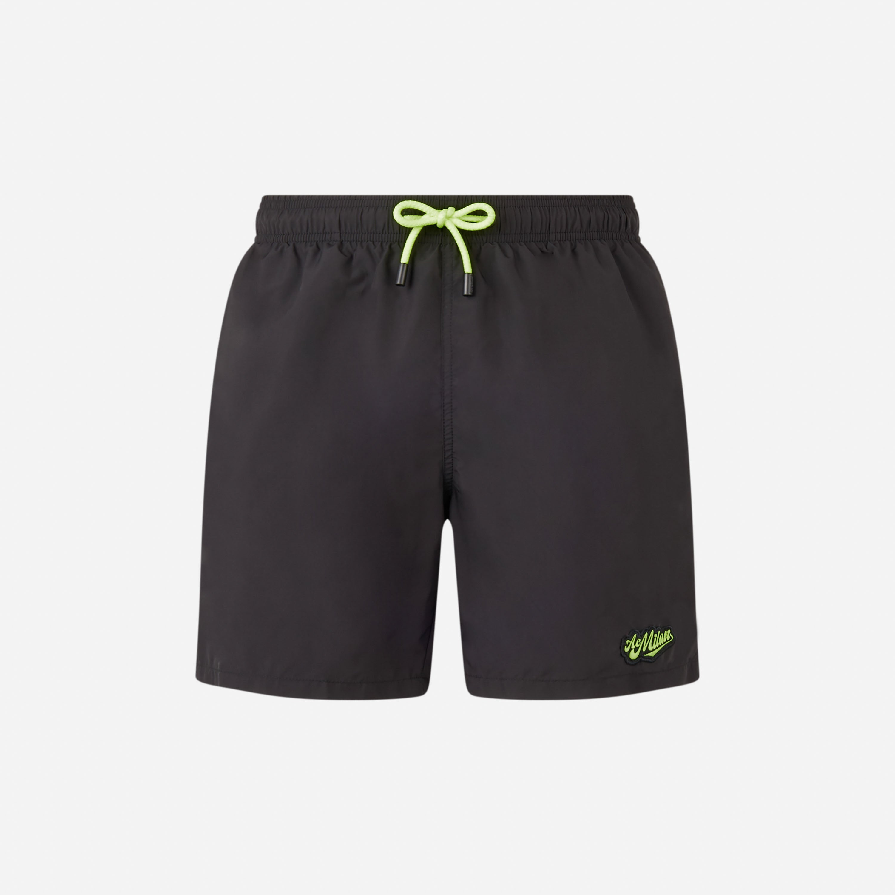 MC2 SAINT BARTH X AC MILAN SWIM SHORTS WITH NEON DETAILS