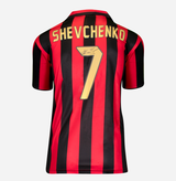 Shevchenko AC Milan Back Signed and Framed Gold Home Shirt 