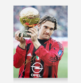 Shevchenko Official AC Milan Picture Signed and Framed Ballon D'or