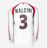Maldini AC Milan Back Signed and Framed Home Shirt 2001-02