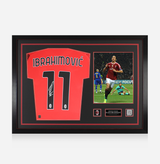 Ibrahimovic AC Milan Back Signed and Framed Home Shirt 2023