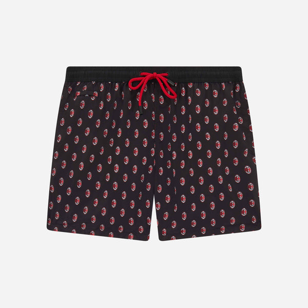 MILAN X MC2 SAINT BARTH SWIM SHORTS WITH ABSTRACT LOGO