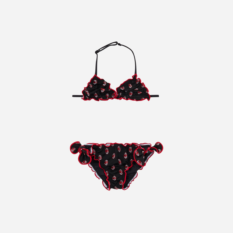 MILAN X MC2 SAINT BARTH BIKINI WITH ABSTRACT LOGO