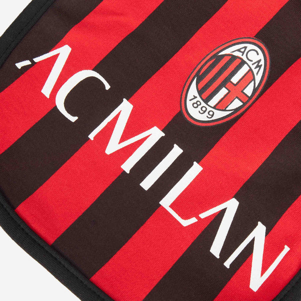 MILAN BIB WITH RED AND BLACK STRIPES