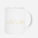 AC MILAN MUG WITH LOGO AND GOLD DETAILS