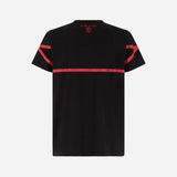 MILAN T-SHIRT WITH AC MILAN ESCUTCHEON AND STRIPES