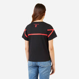 MILAN WOMEN’S’ T-SHIRT WITH AC MILAN ESCUTCHEON AND STRIPES