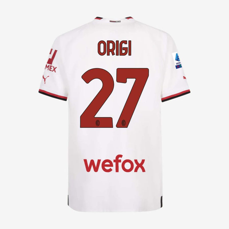 Matchworn Jersey AWAY Origi  - Cremonese vs AC Milan