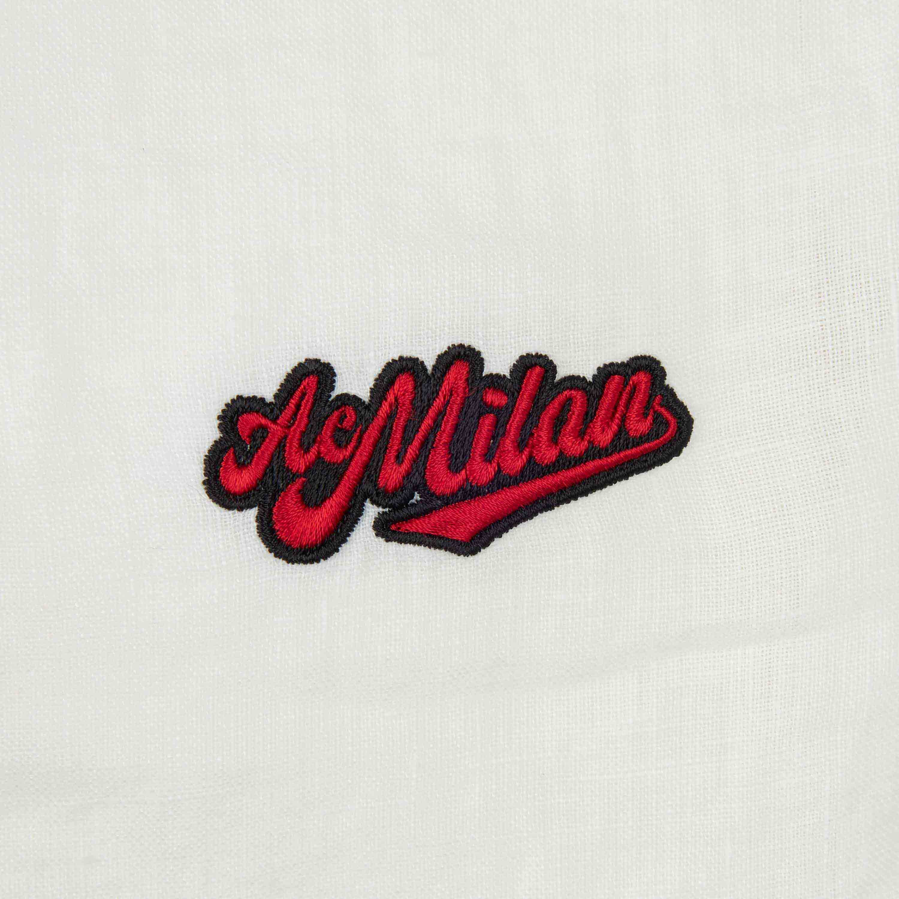 MC2 SAINT BARTH X AC MILAN WHITE LINEN SHIRT