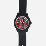 OROLOGIO MILAN NERO CON QUADRANTE ROSSONERO