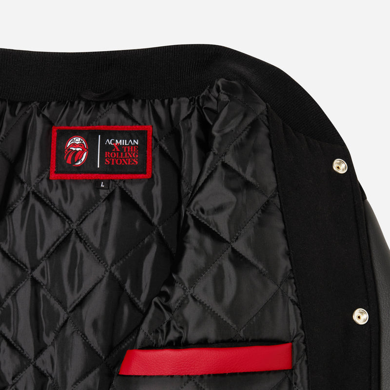Ac Milan X Rolling Stones Varsity Jacket - Jacketstown
