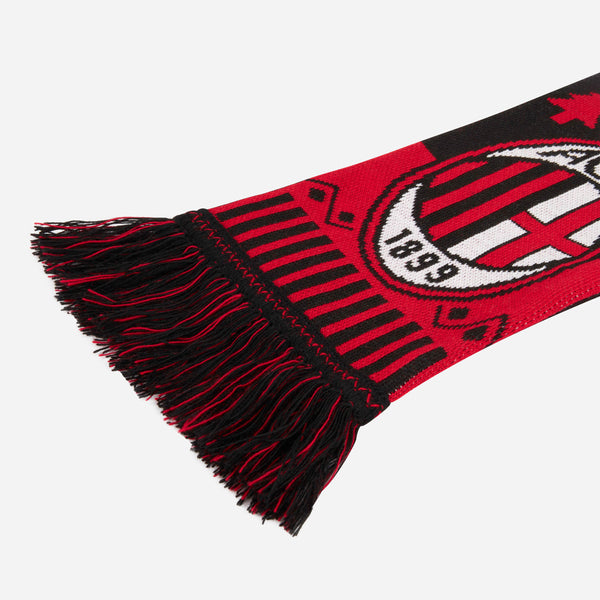 A.C. Milan Football Club Soccer Fan Scarf Sciarpa 50x6 Polyester