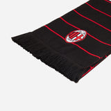 AC MILAN SCARF WITH LOGO AND RED STRIPES