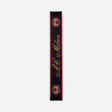 AC MILAN DOUBLE SIDE SCARF WITH LOGO AND GOLD DETAILS