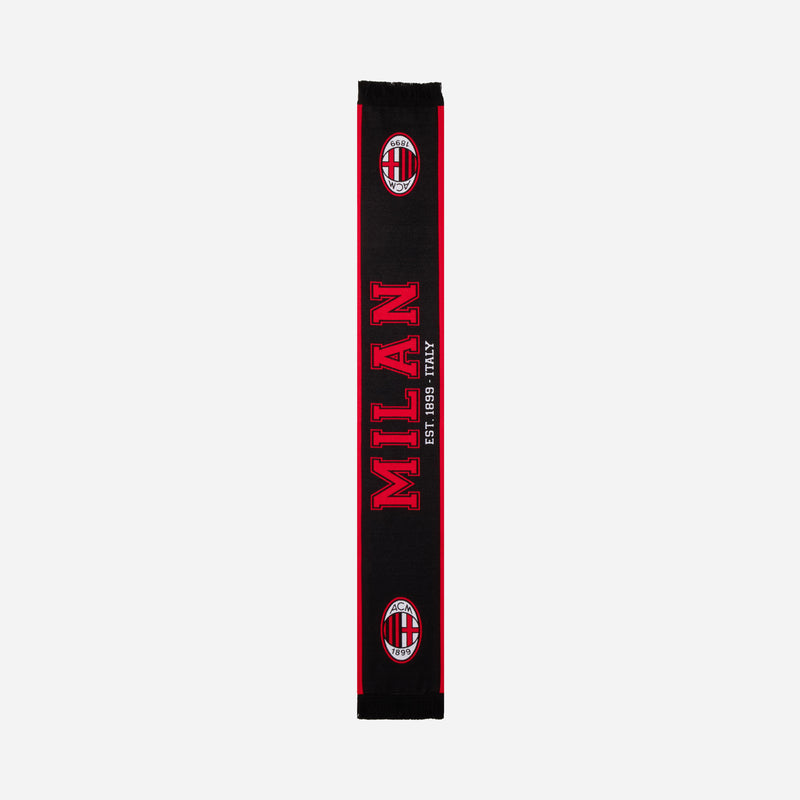AC MILAN SCARF WITH COLLEGE LOGO