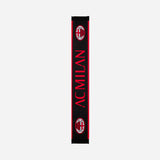 AC MILAN SCARF WITH LOGO AND LETTERING