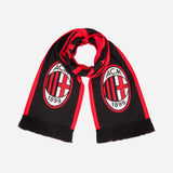 AC MILAN SCARF WITH LOGO AND LETTERING