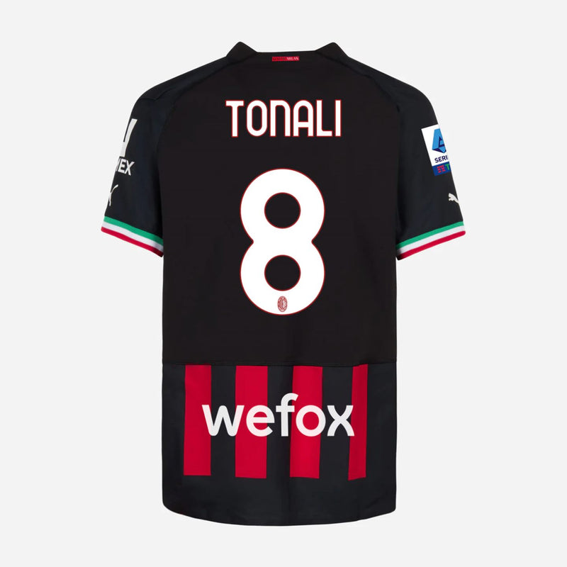Matchworn Jersey HOME Tonali  - Sampdoria vs AC Milan
