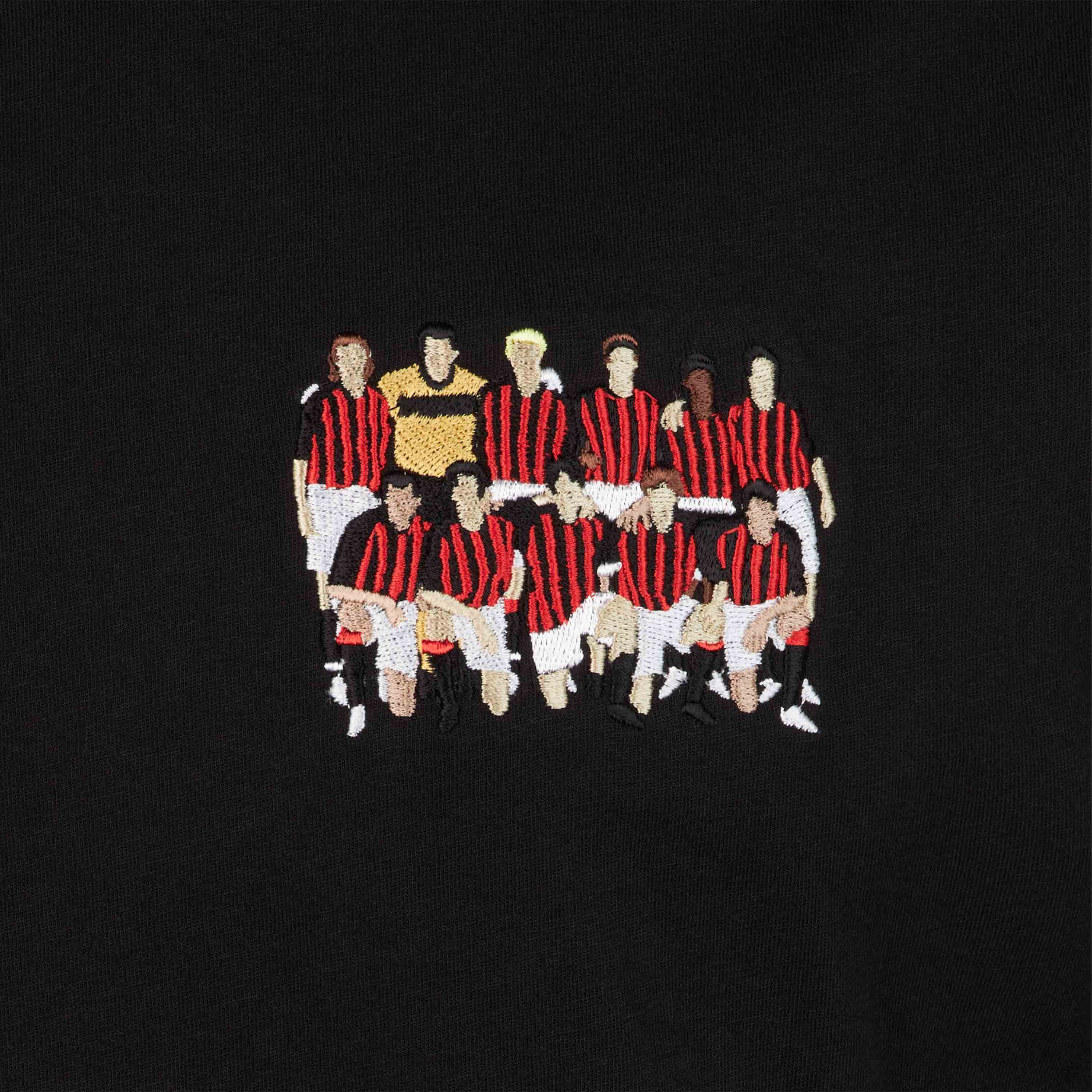 AC MILAN RETRO COLLECTION EMBROIDERY T-SHIRT ITALIAN CUP 2003