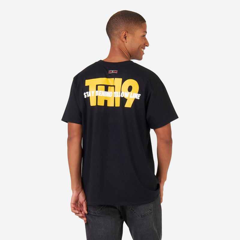 TH19 X ACM - BLACK T-SHIRT WITH FRONT AND BACK DESIGN