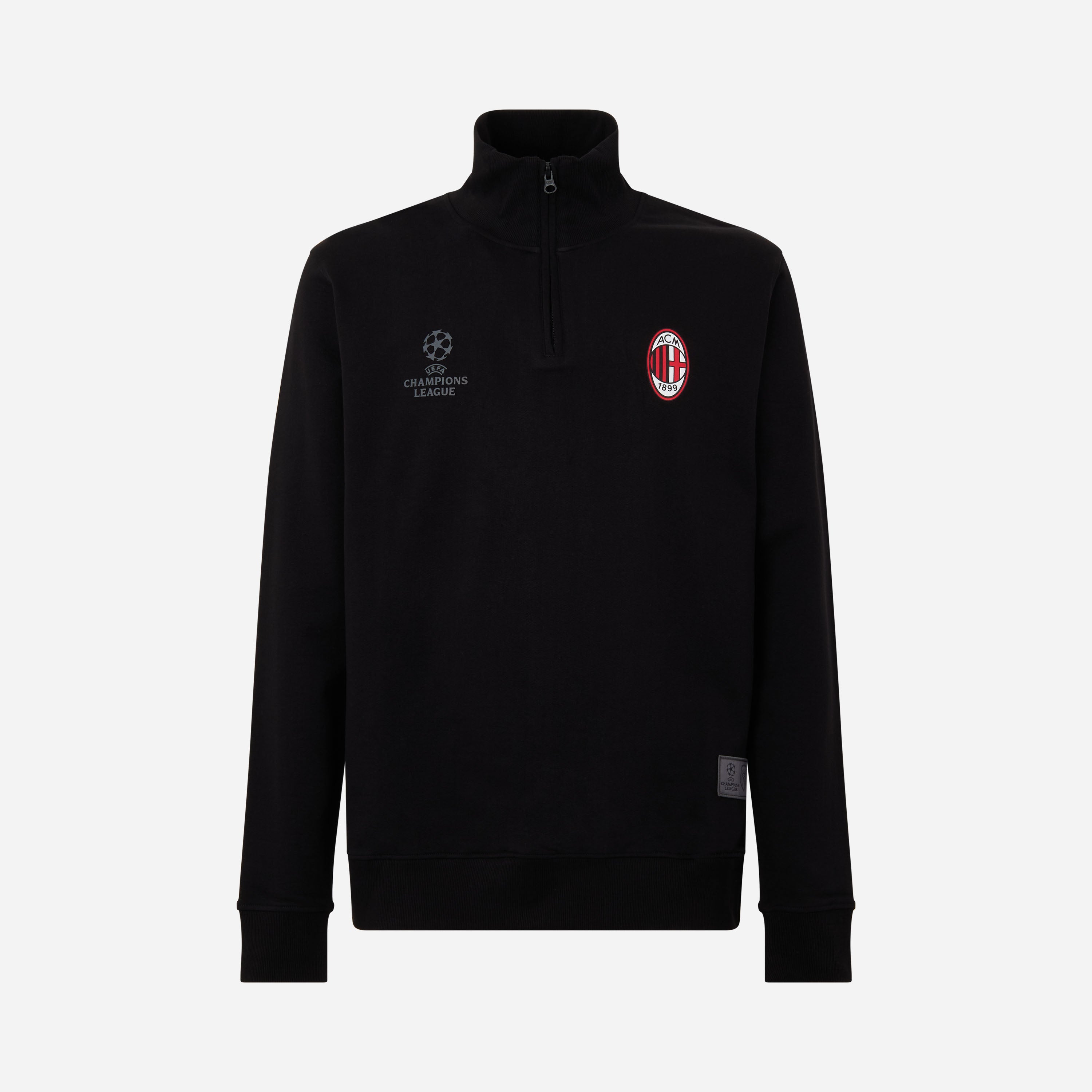 AC MILAN FUNNEL NECK HOODIE WITH UCL PRINT | AC Milan Store
